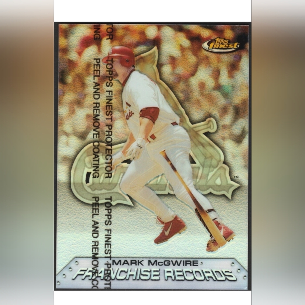 Mark McGwire 🔥1999 Topps Finest Franchise Records Refractors #FR3 Cardinals